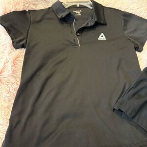Reebok Black Polo & Shorts Combo